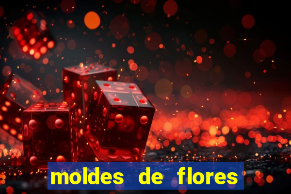 moldes de flores gigantes para imprimir